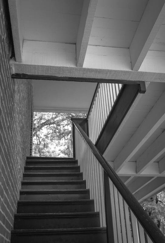 1839: Steward's Stairs, Jefferson College. Washington, Mississippi.